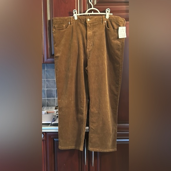 BANANA REPUBLIC high rise straight corduroy ankle pants size 35 - Picture 4 of 10